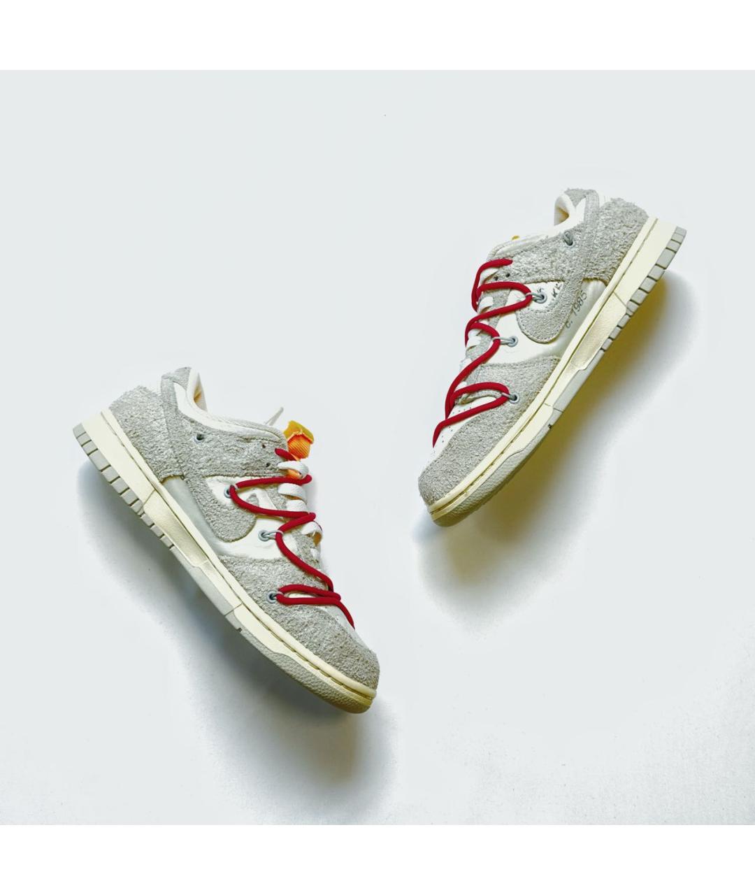 NIKE X OFF-WHITE Мульти замшевые низкие кроссовки / кеды, фото 6