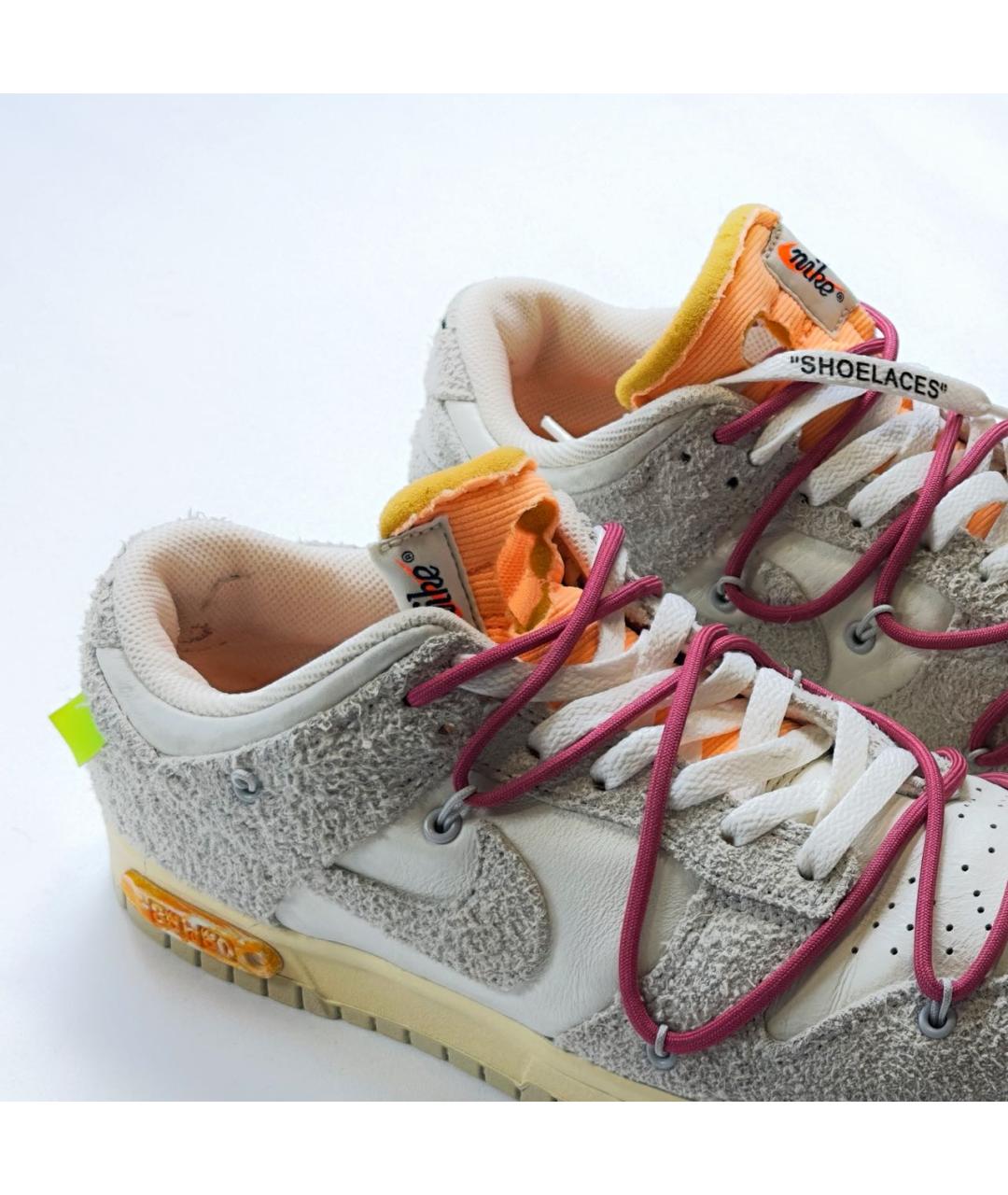 NIKE X OFF-WHITE Мульти замшевые низкие кроссовки / кеды, фото 3