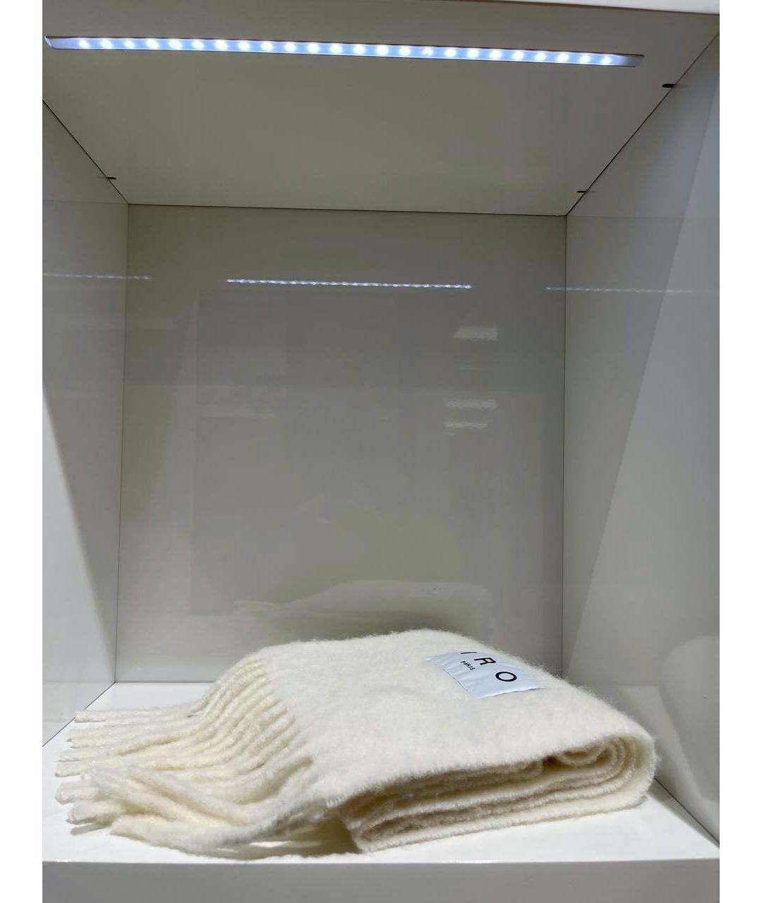 IRO Белый шерстяной шарф, фото 3