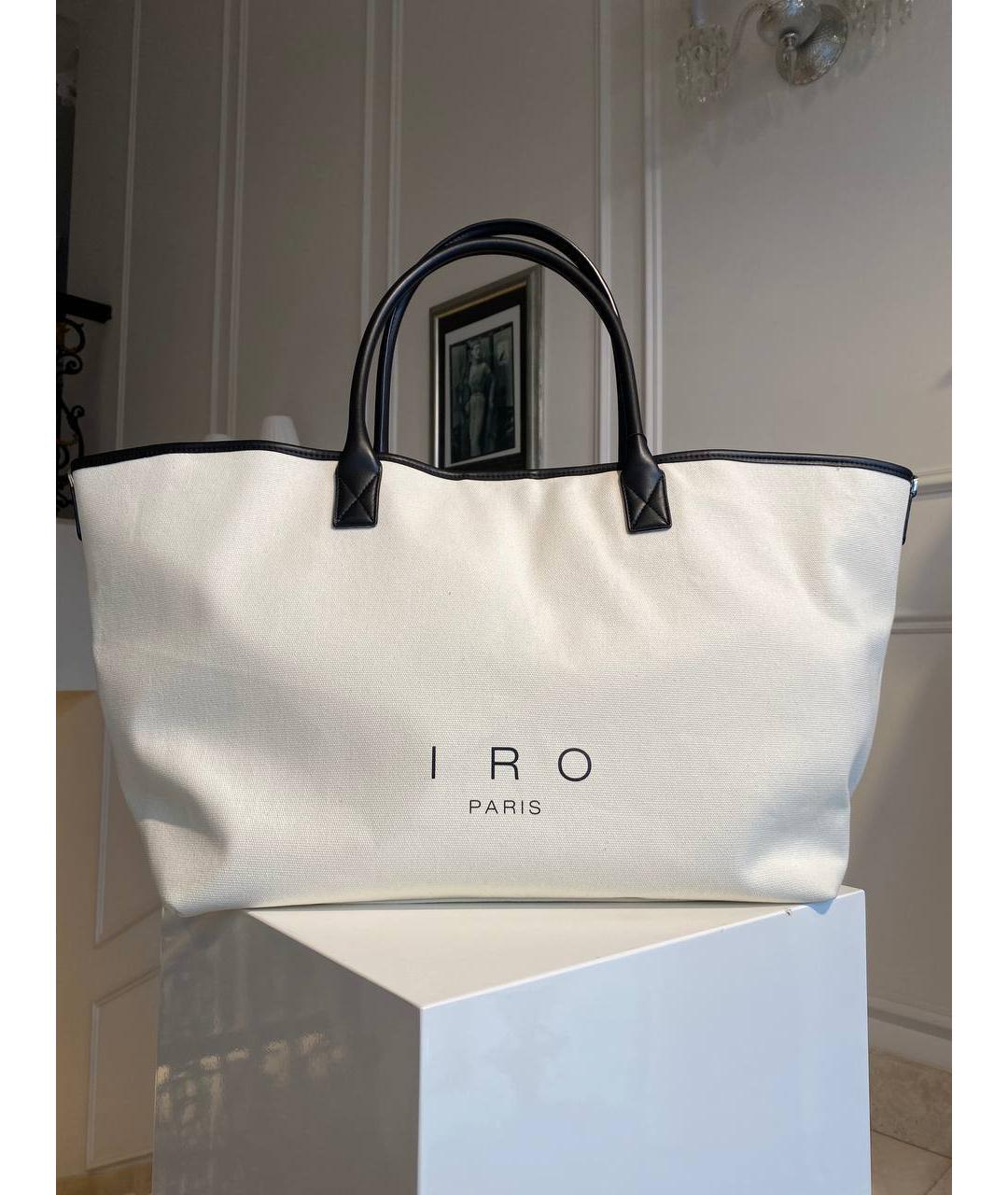 IRO Белая тканевая сумка тоут, фото 2