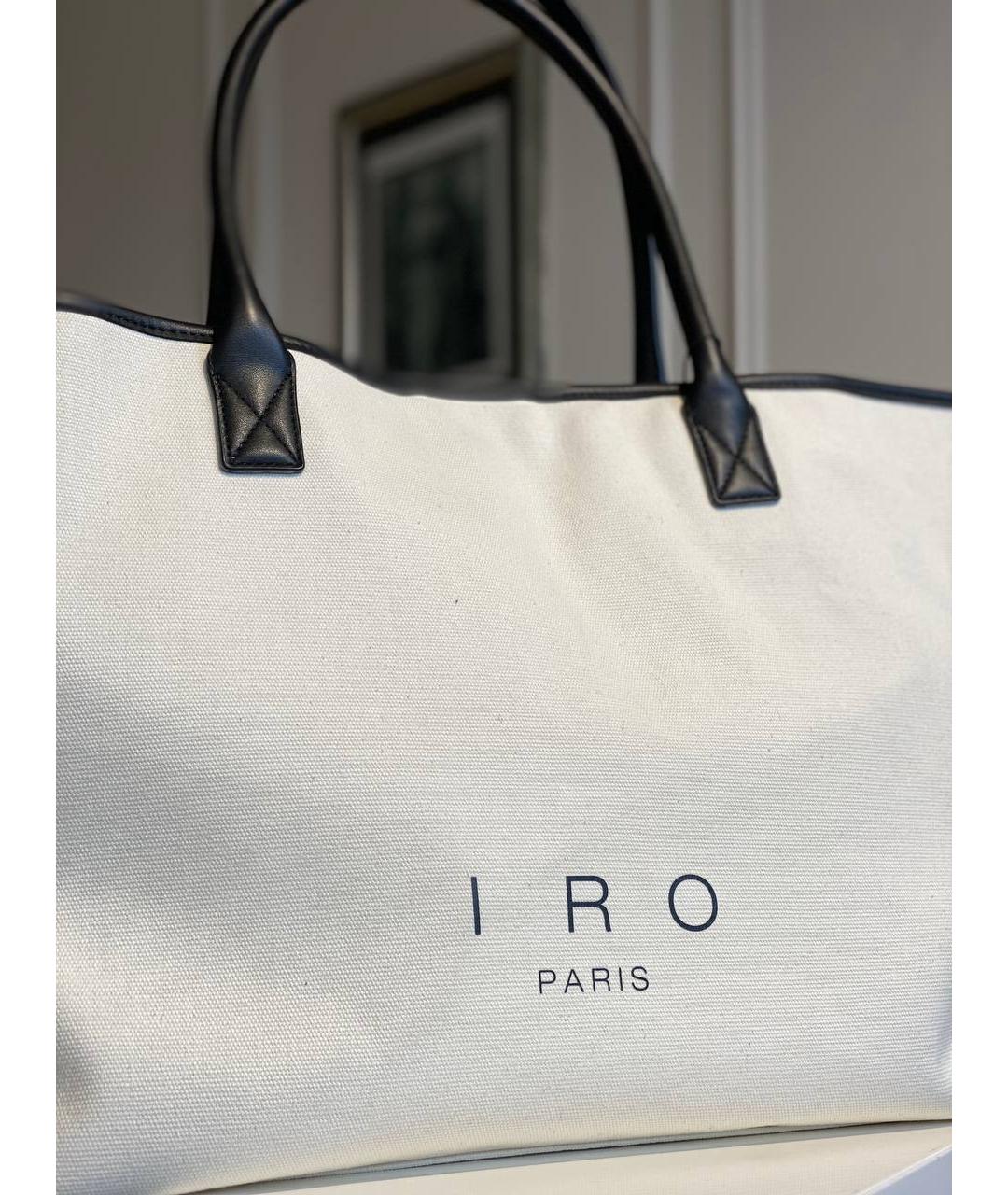 IRO Белая тканевая сумка тоут, фото 4