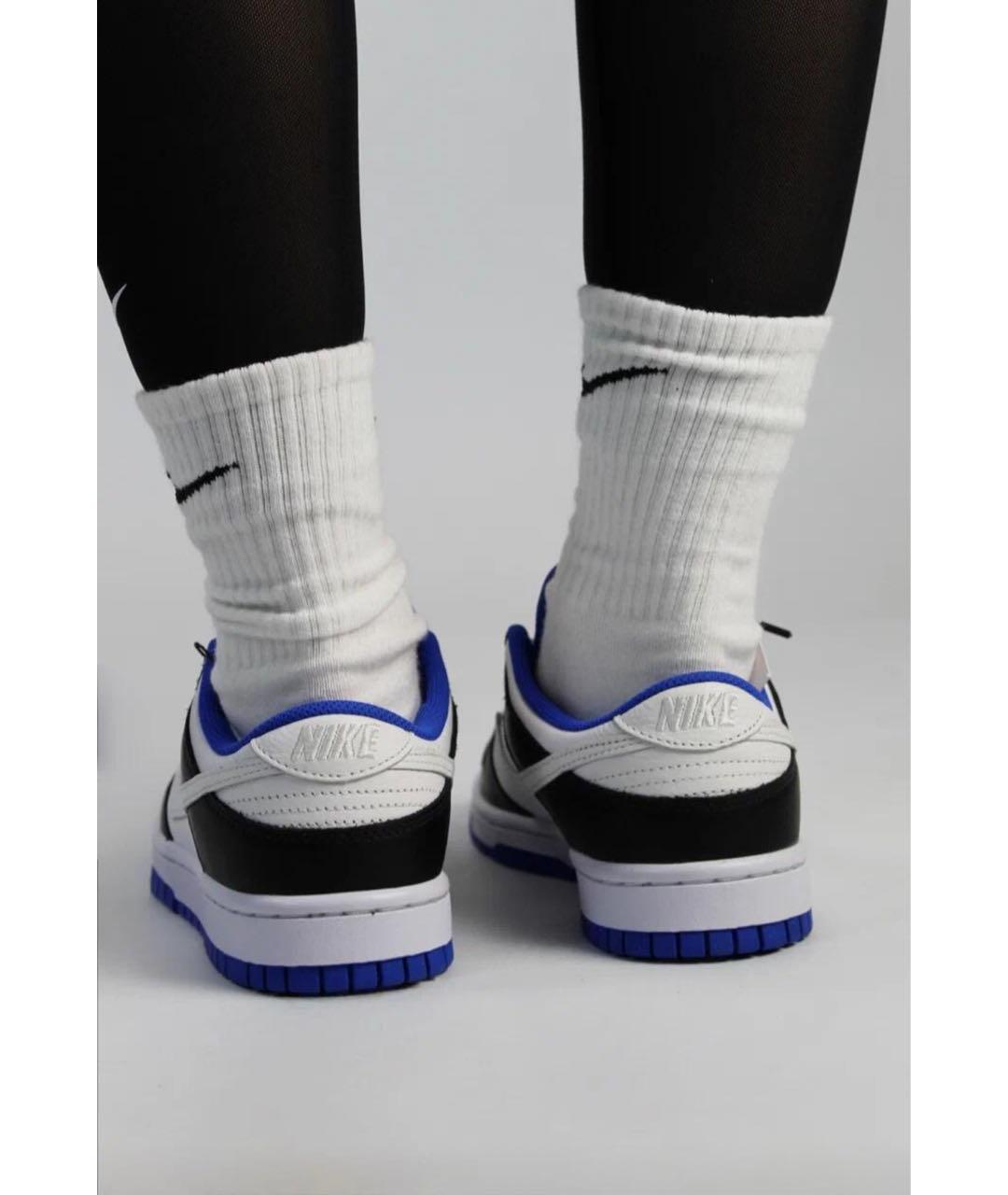 NIKE Темно-синие кожаные кеды, фото 4