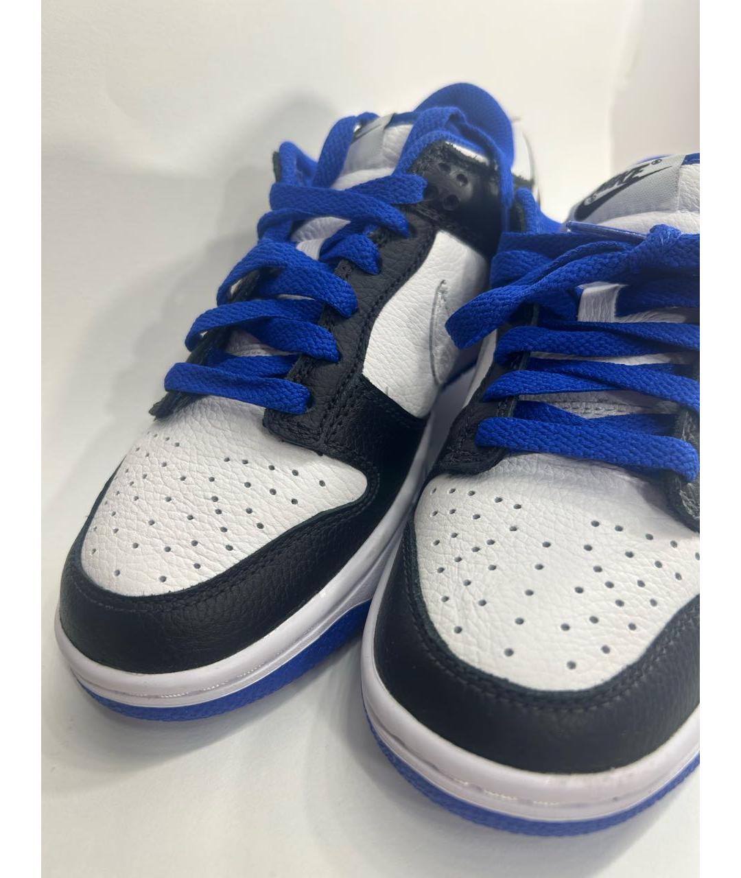 NIKE Темно-синие кожаные кеды, фото 2