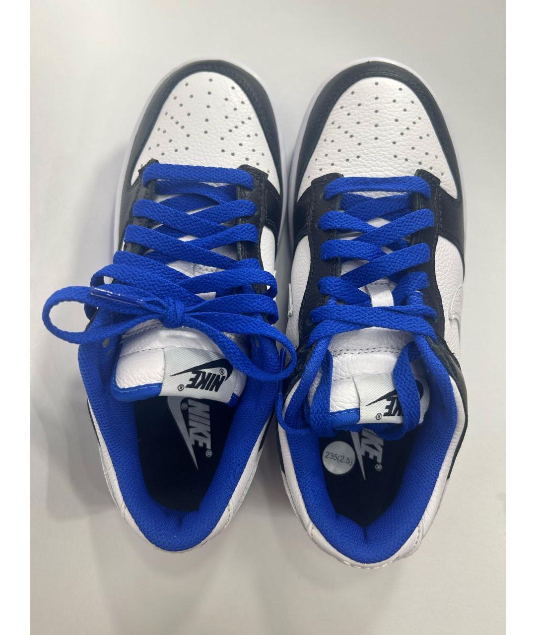 NIKE Темно-синие кожаные кеды, фото 3