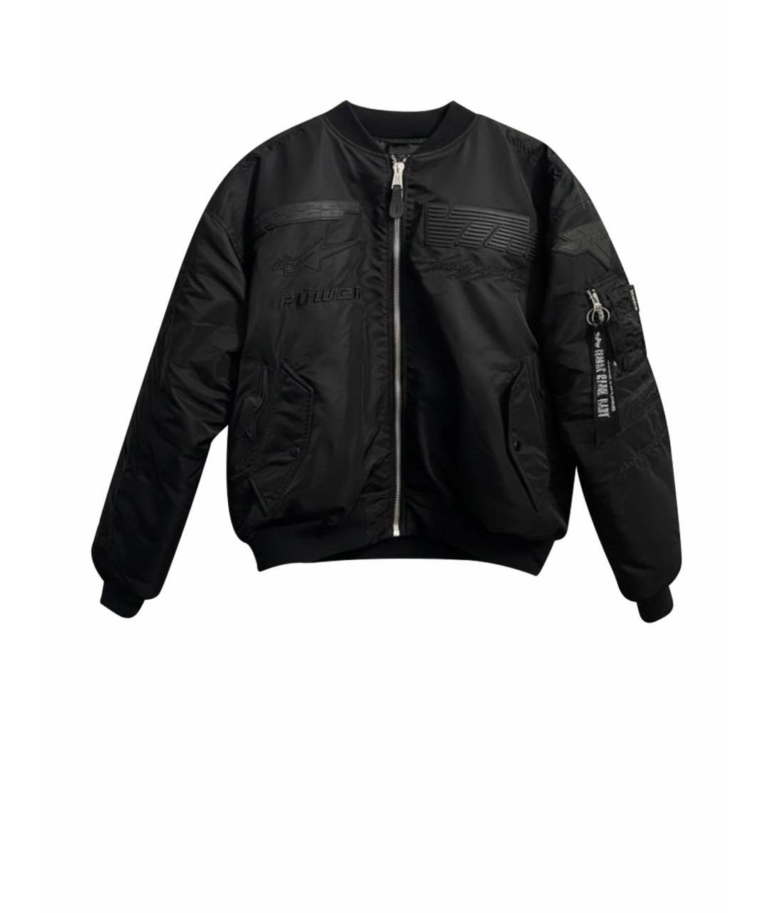 VETEMENTS Черная синтетическая куртка, фото 1