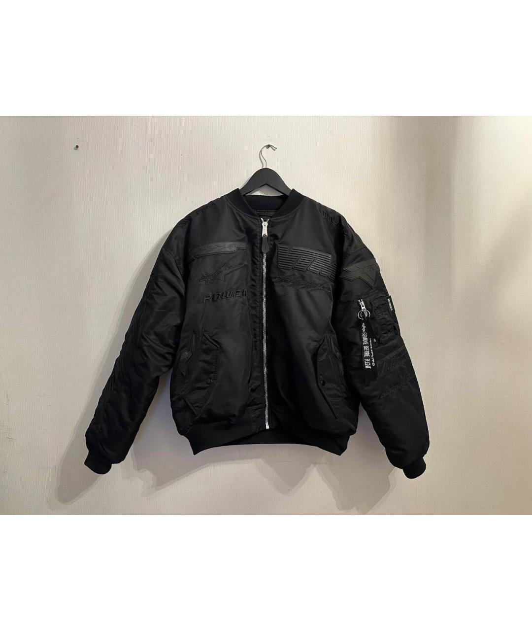 VETEMENTS Черная синтетическая куртка, фото 5