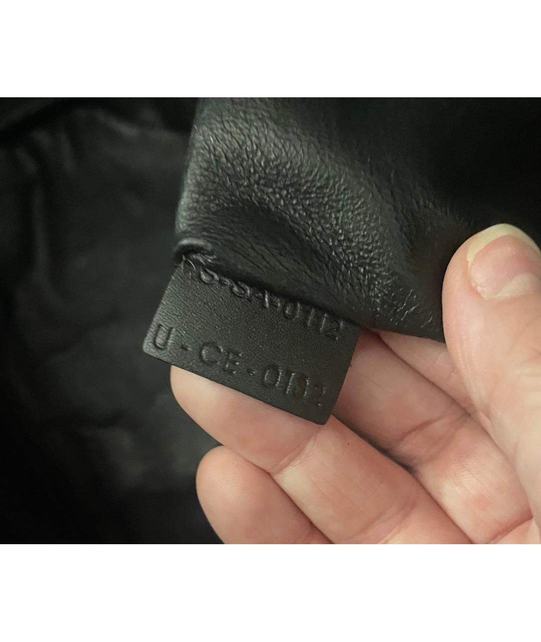 CELINE Хаки кожаная сумка с короткими ручками, фото 8