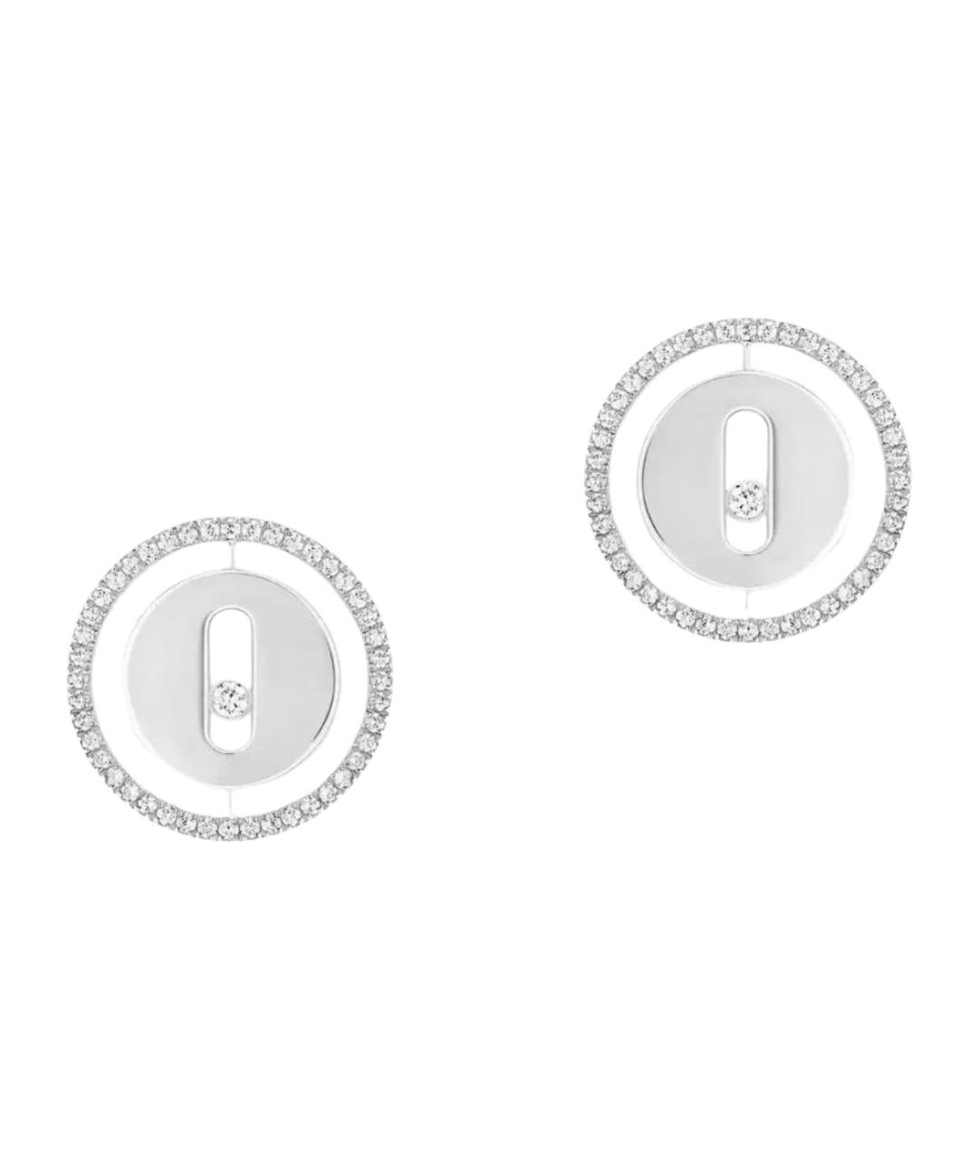 MESSIKA Серебряные серьги из белого золота, фото 1