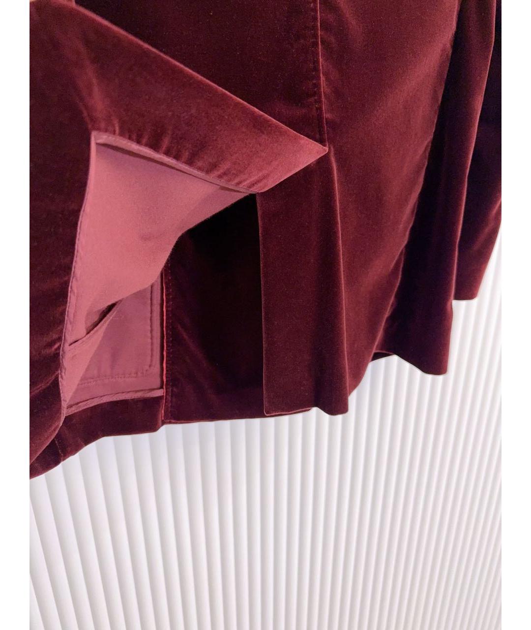 MAX MARA STUDIO Бордовый хлопковый жакет/пиджак, фото 6
