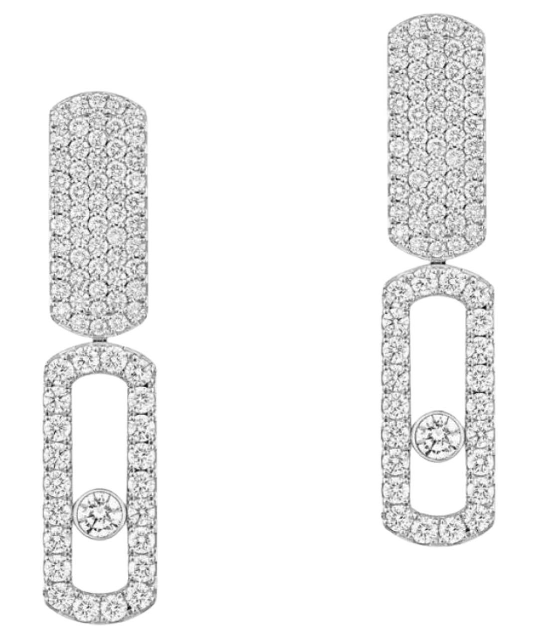 MESSIKA Серебряные серьги из белого золота, фото 1