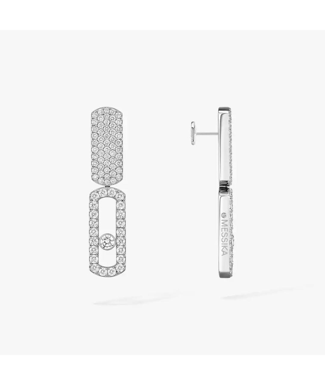 MESSIKA Серебряные серьги из белого золота, фото 5