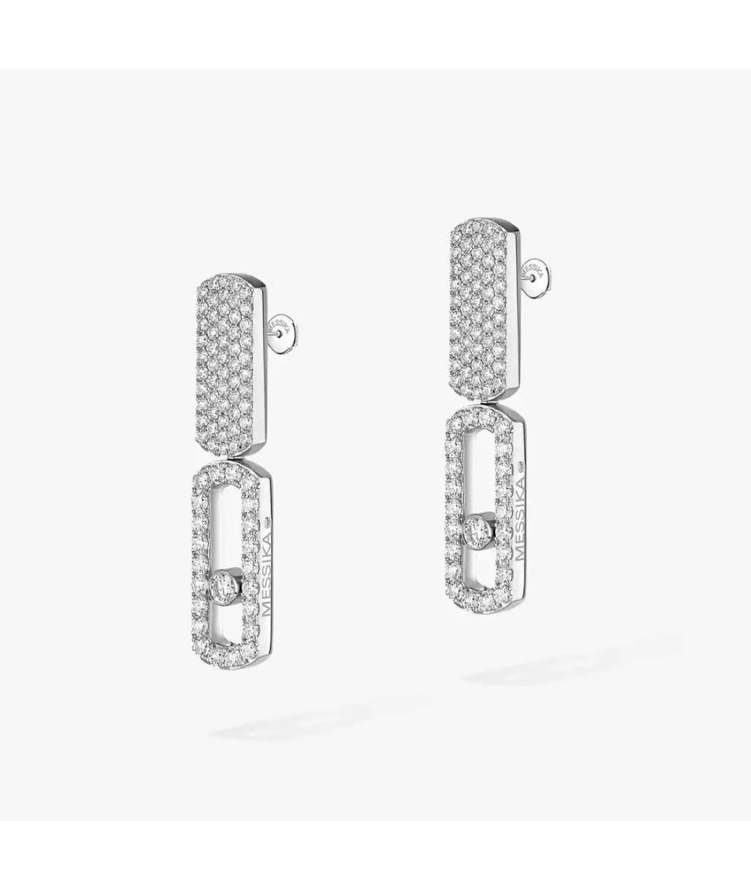 MESSIKA Серебряные серьги из белого золота, фото 3
