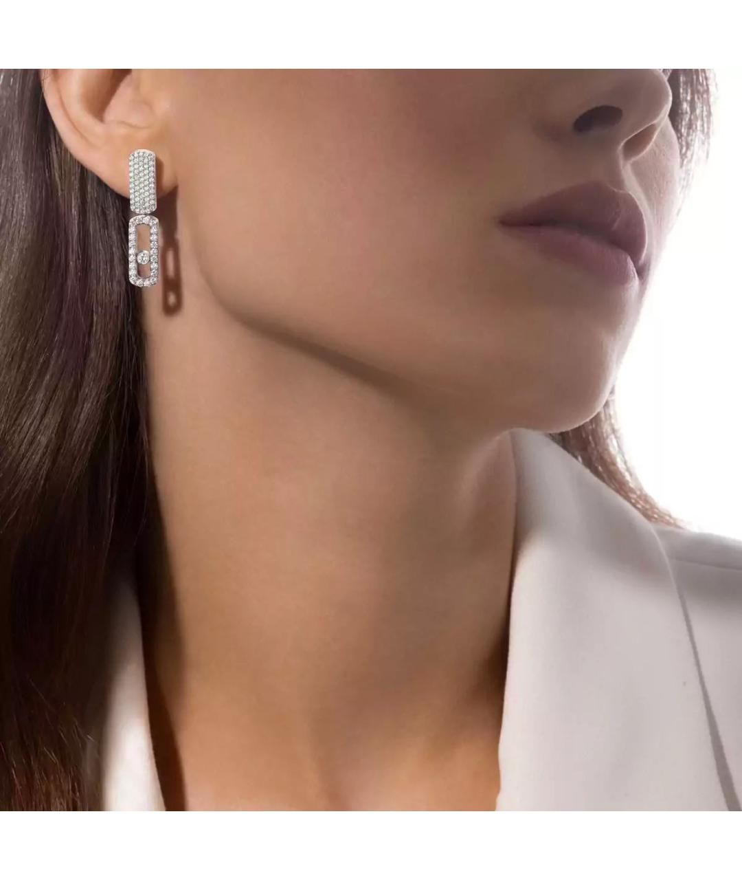 MESSIKA Серебряные серьги из белого золота, фото 2