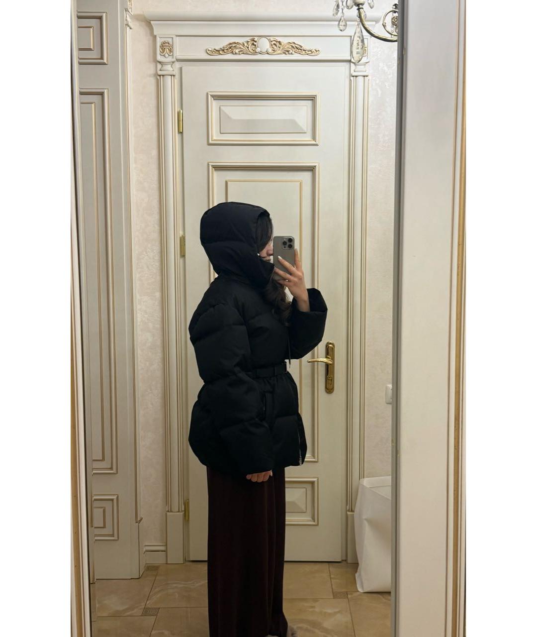 PRADA Черный полиамидовый пуховик, фото 8