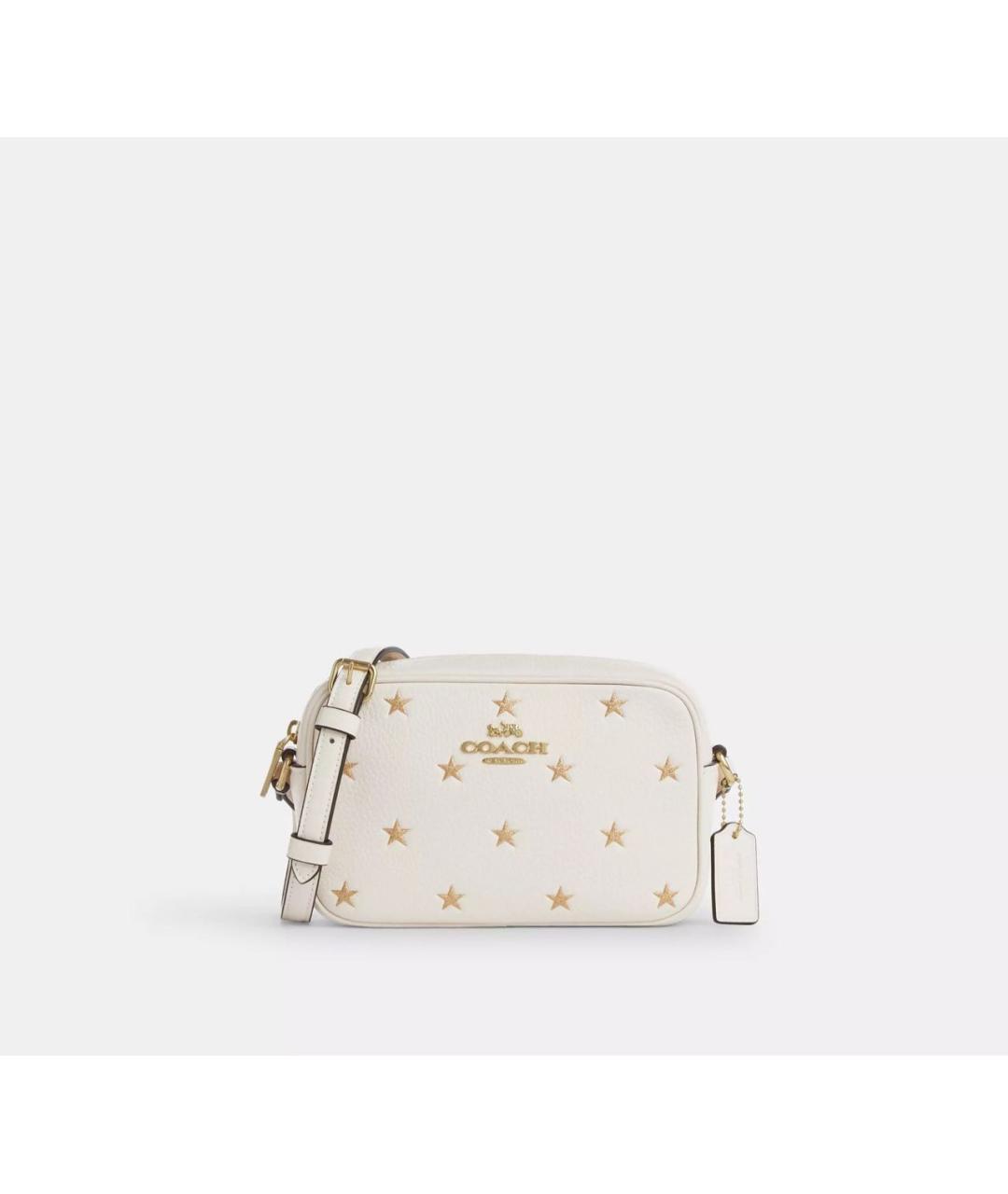 COACH Белая кожаная сумка через плечо, фото 9