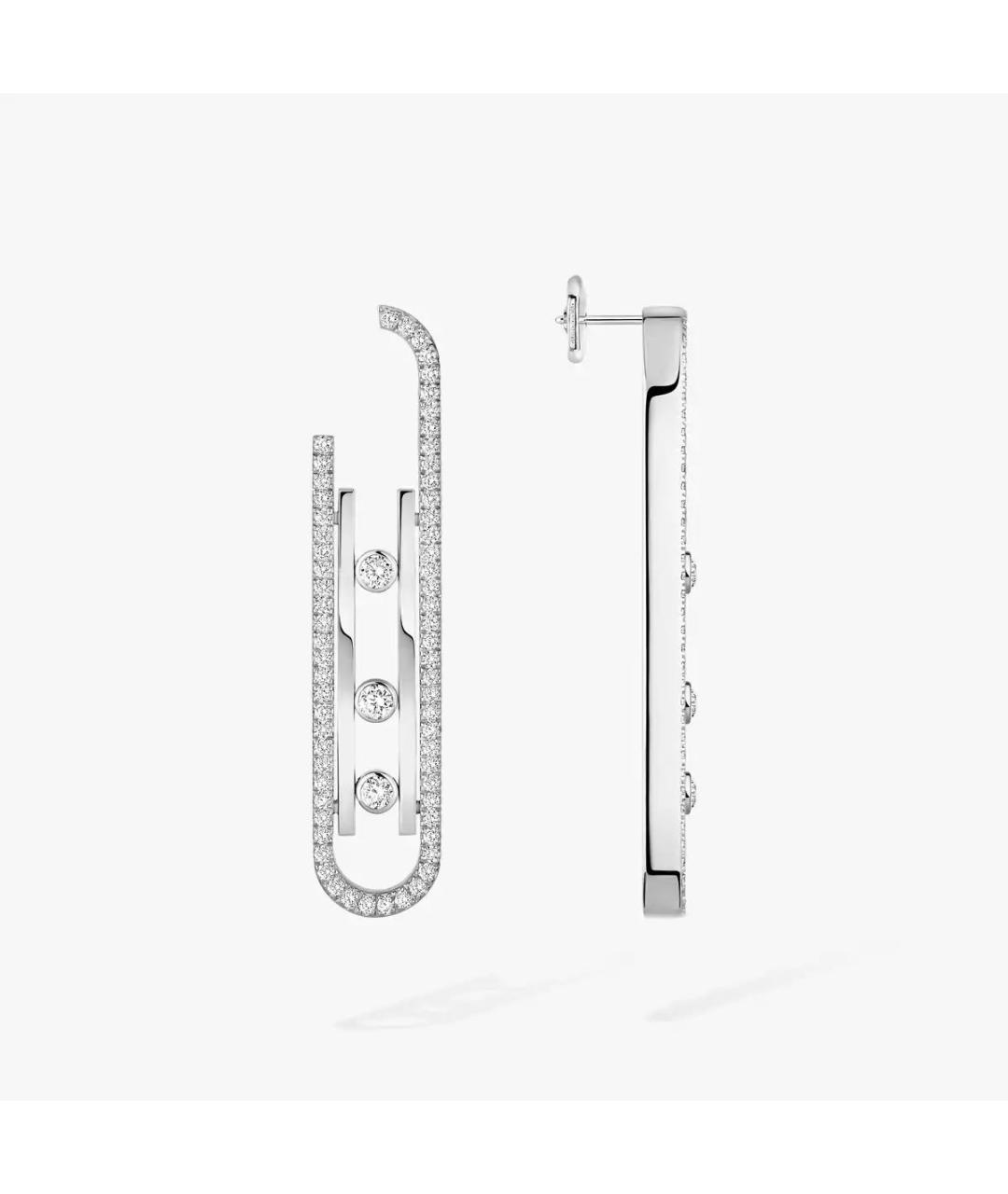 MESSIKA Серебряные серьги из белого золота, фото 5