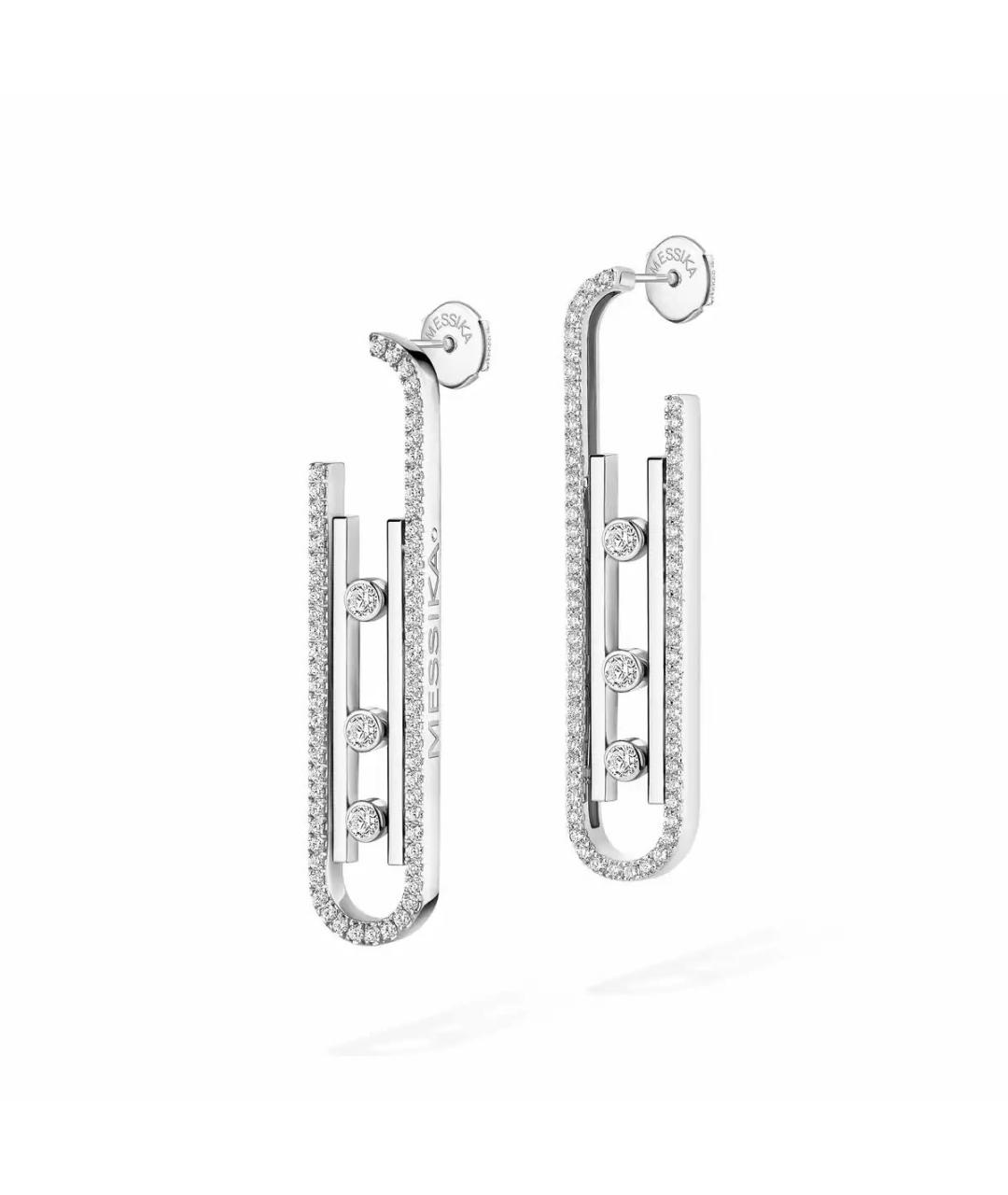 MESSIKA Серебряные серьги из белого золота, фото 3