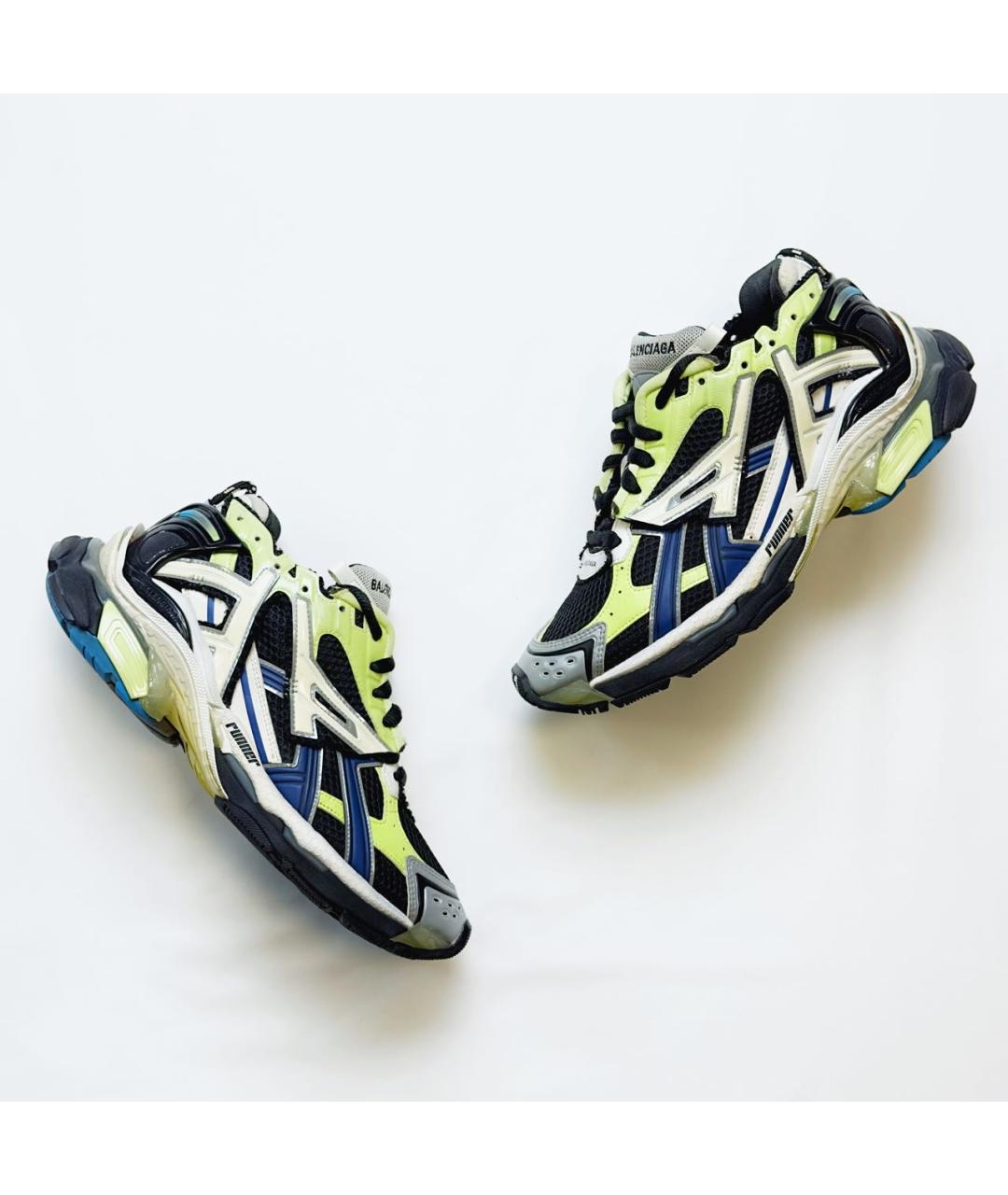 BALENCIAGA Мульти текстильные низкие кроссовки / кеды, фото 5