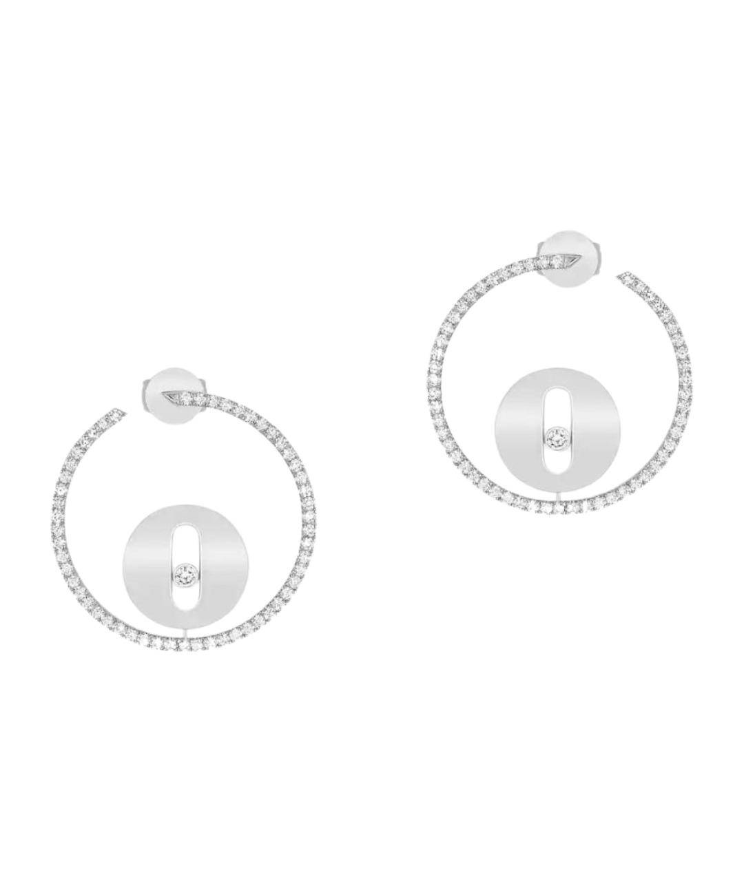 MESSIKA Серебряные серьги из белого золота, фото 1