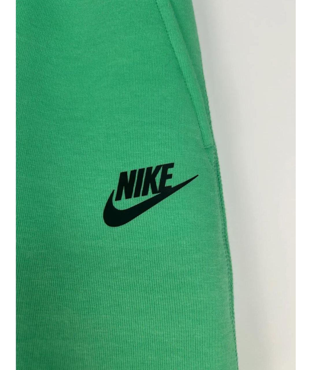 NIKE Зеленые хлопковые брюки и шорты, фото 4