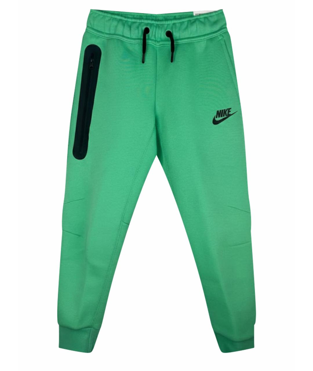 NIKE Зеленые хлопковые брюки и шорты, фото 1