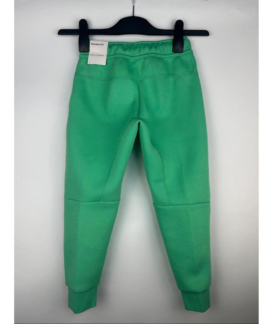 NIKE Зеленые хлопковые брюки и шорты, фото 2