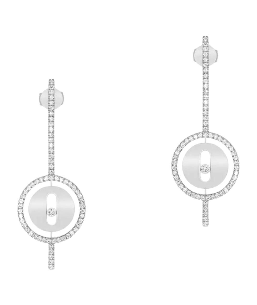 MESSIKA Серебряные серьги из белого золота, фото 1