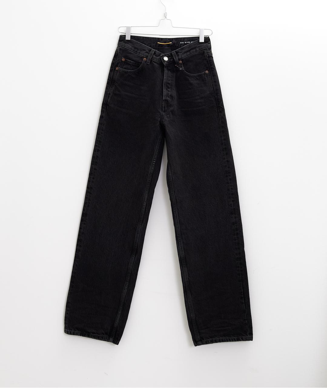 SAINT LAURENT Черные хлопковые прямые джинсы, фото 9