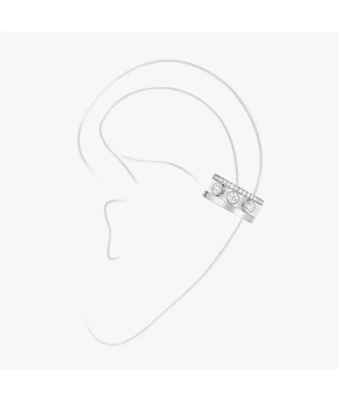 MESSIKA Серебряные серьги из белого золота, фото 2