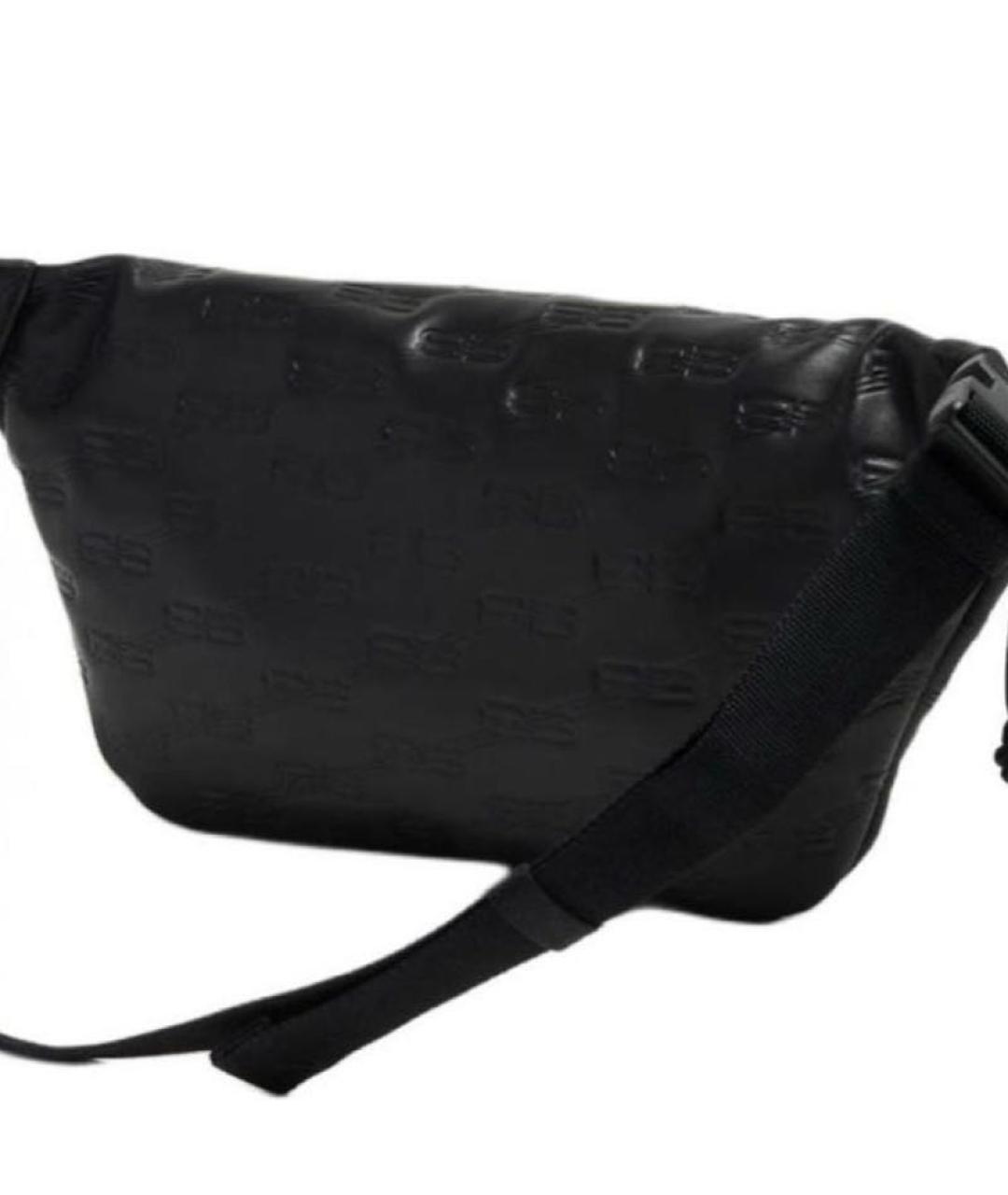 BALENCIAGA Черная кожаная сумка на плечо, фото 3