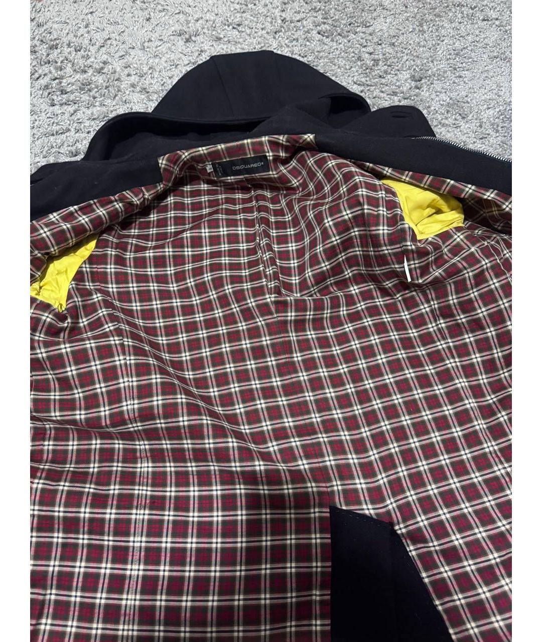 DSQUARED2 Черное шерстяное пальто, фото 6