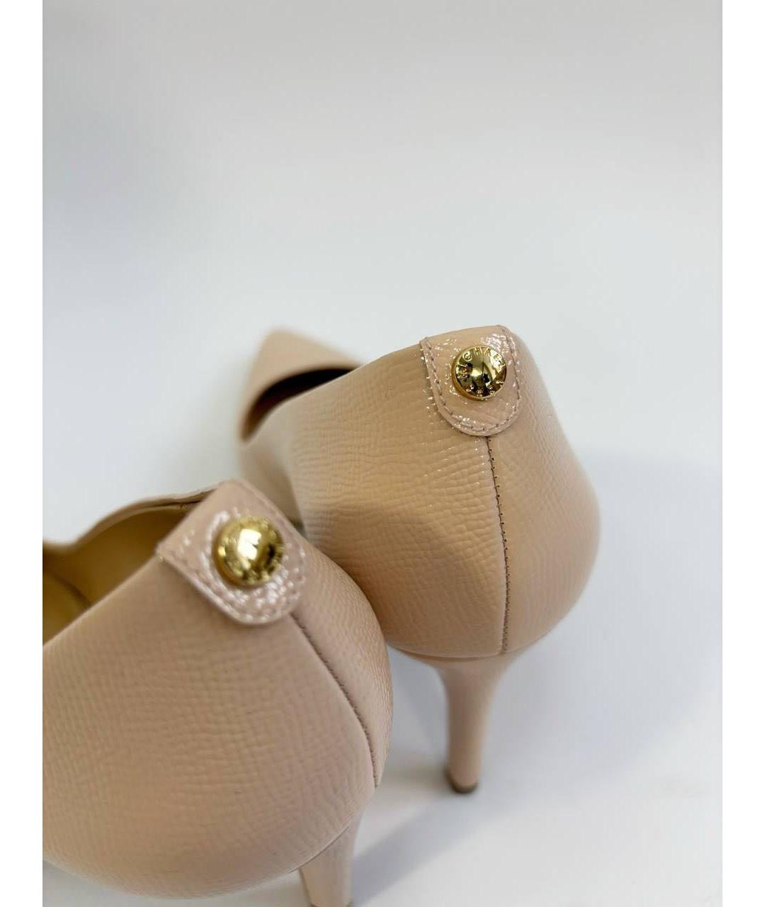 MICHAEL KORS Бежевые кожаные туфли, фото 7
