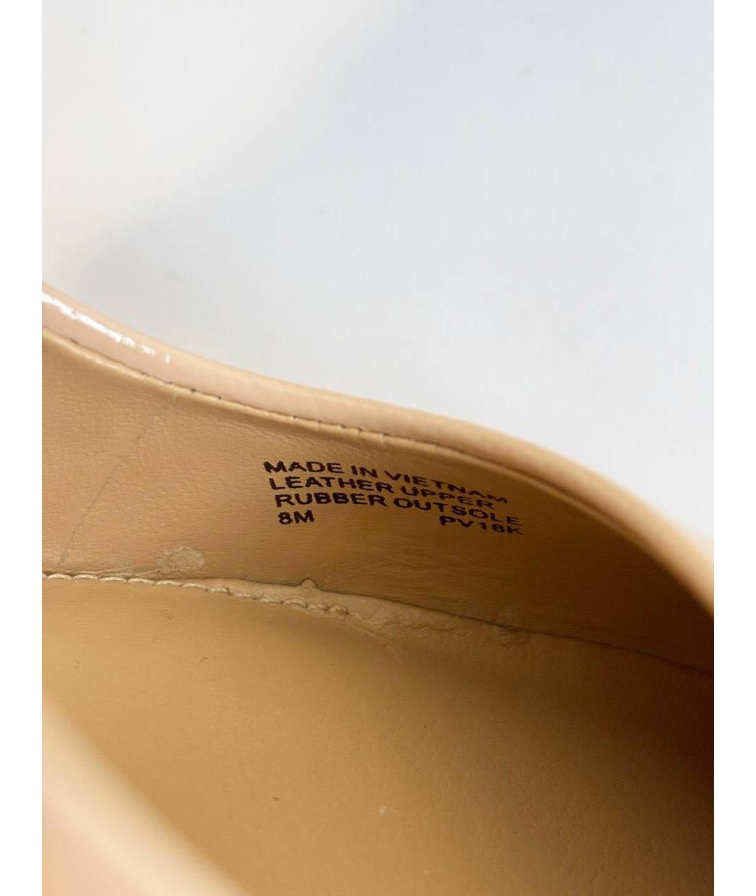 MICHAEL KORS Бежевые кожаные туфли, фото 5