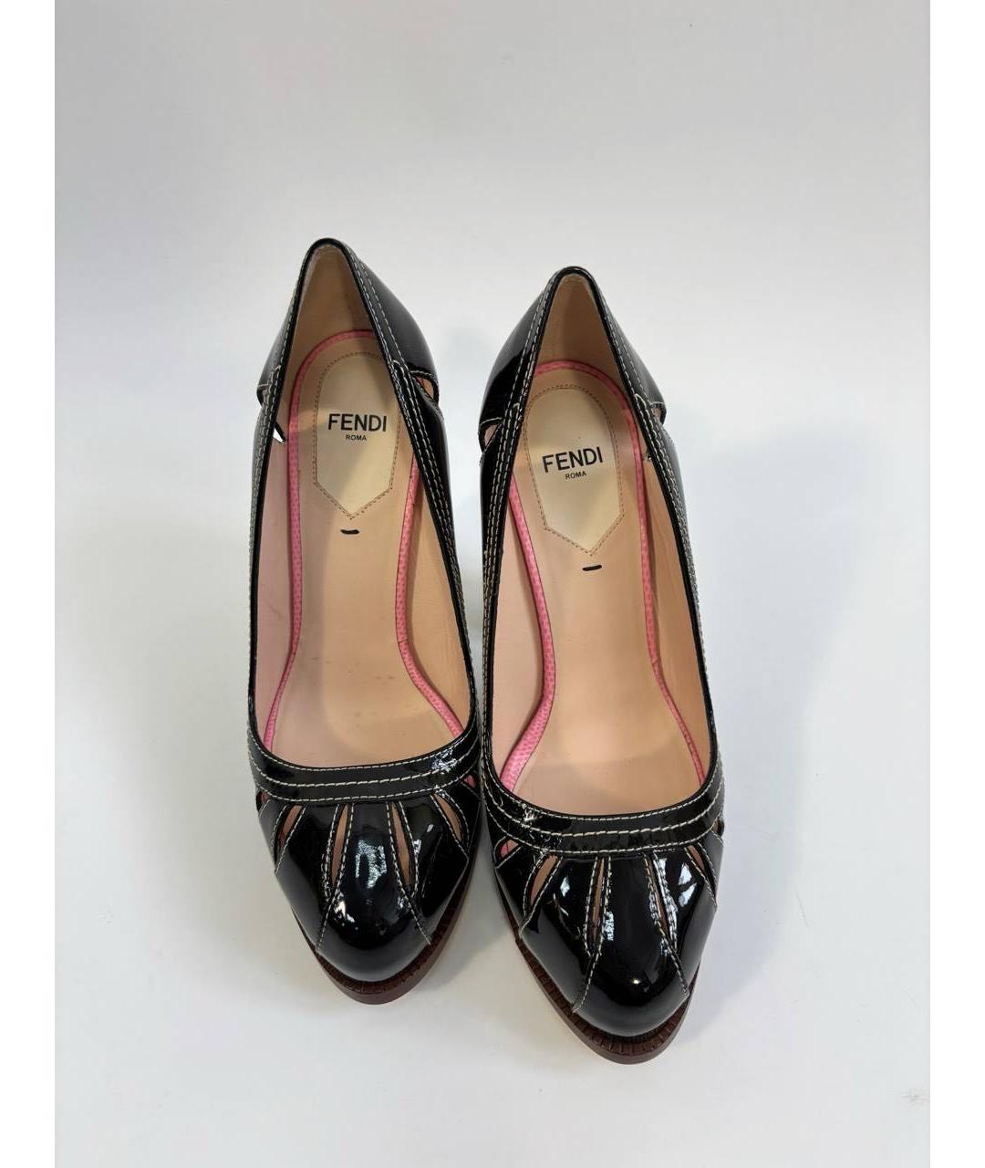 FENDI Мульти туфли из лакированной кожи, фото 2