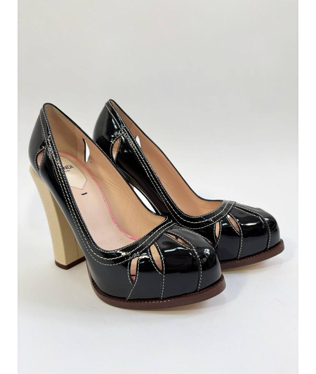 FENDI Мульти туфли из лакированной кожи, фото 3