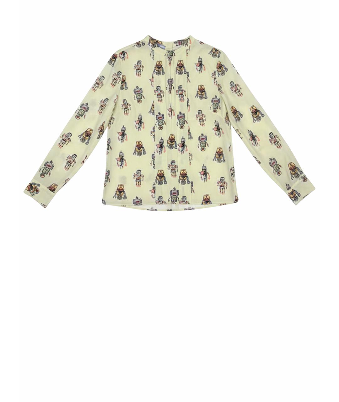 PRADA Зеленая шелковая блузы, фото 1