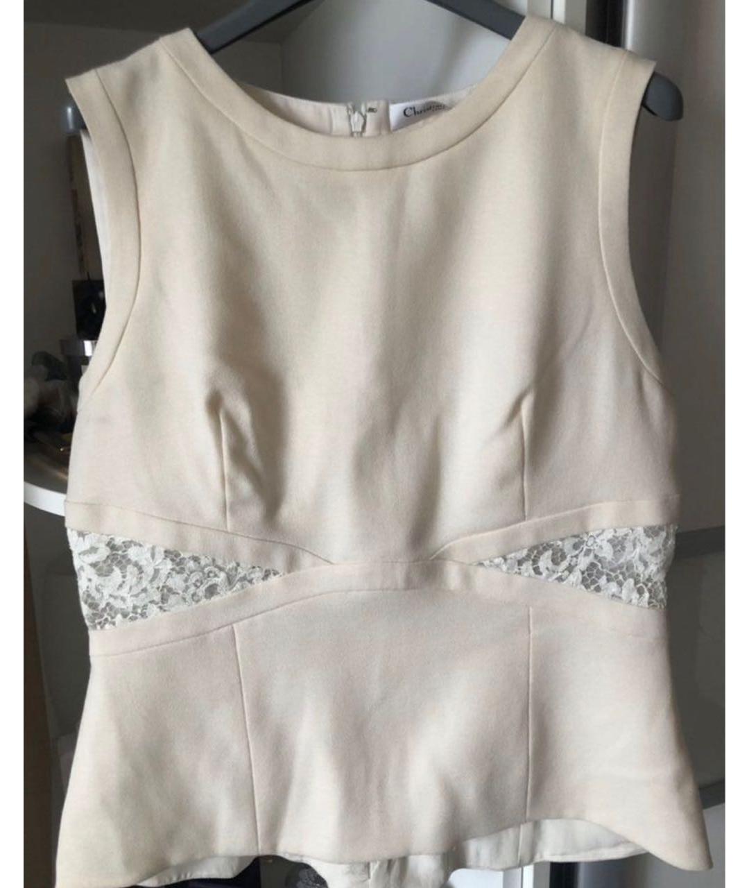 CHANEL Бежевая хлопковая блузы, фото 9