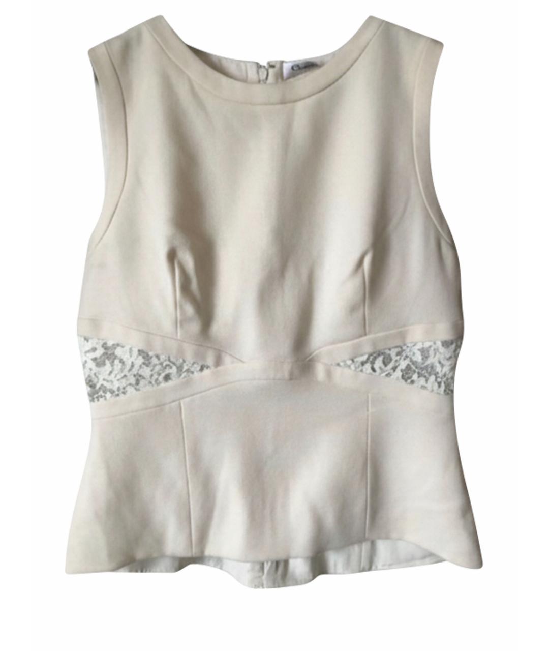 CHANEL Бежевая хлопковая блузы, фото 1