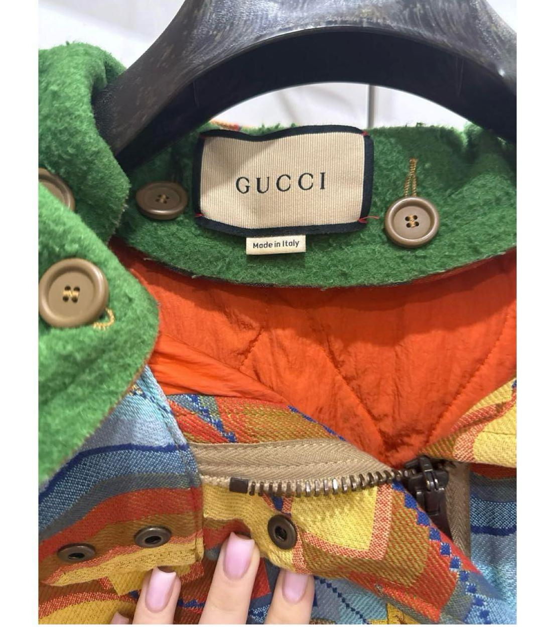 GUCCI Мульти шерстяная парка, фото 3