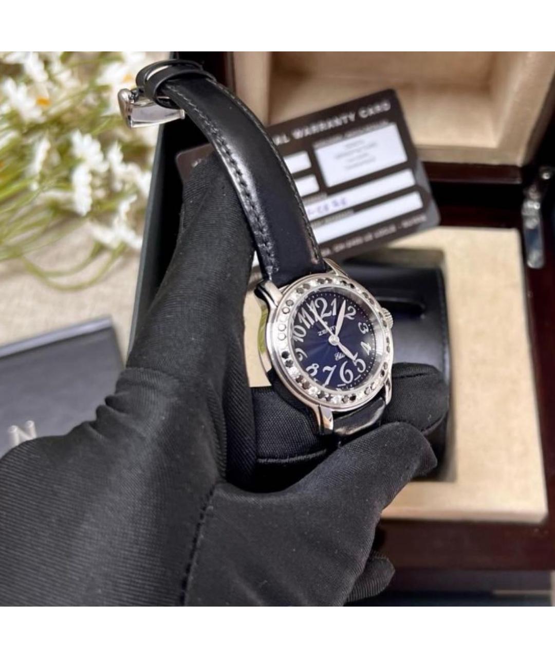 ZENITH Черные металлические часы, фото 7