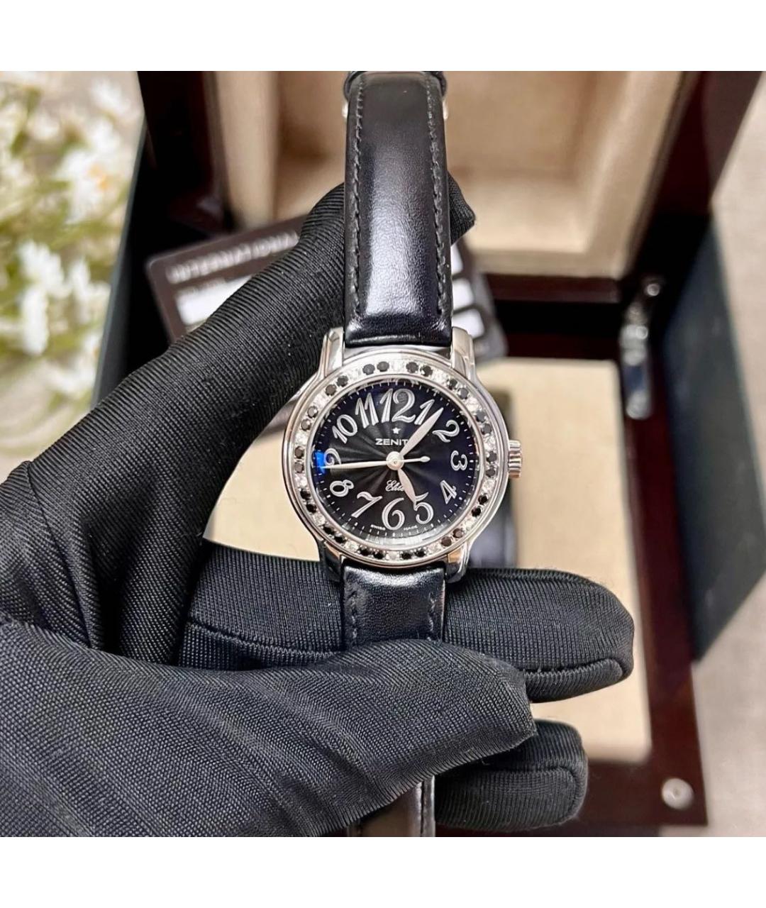 ZENITH Черные металлические часы, фото 2