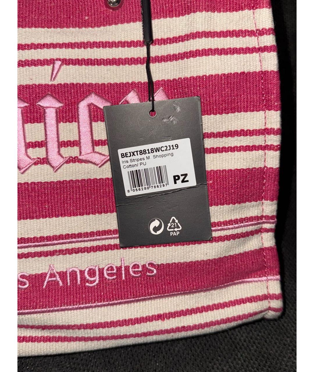 JUICY COUTURE Розовая тканевая сумка с короткими ручками, фото 2