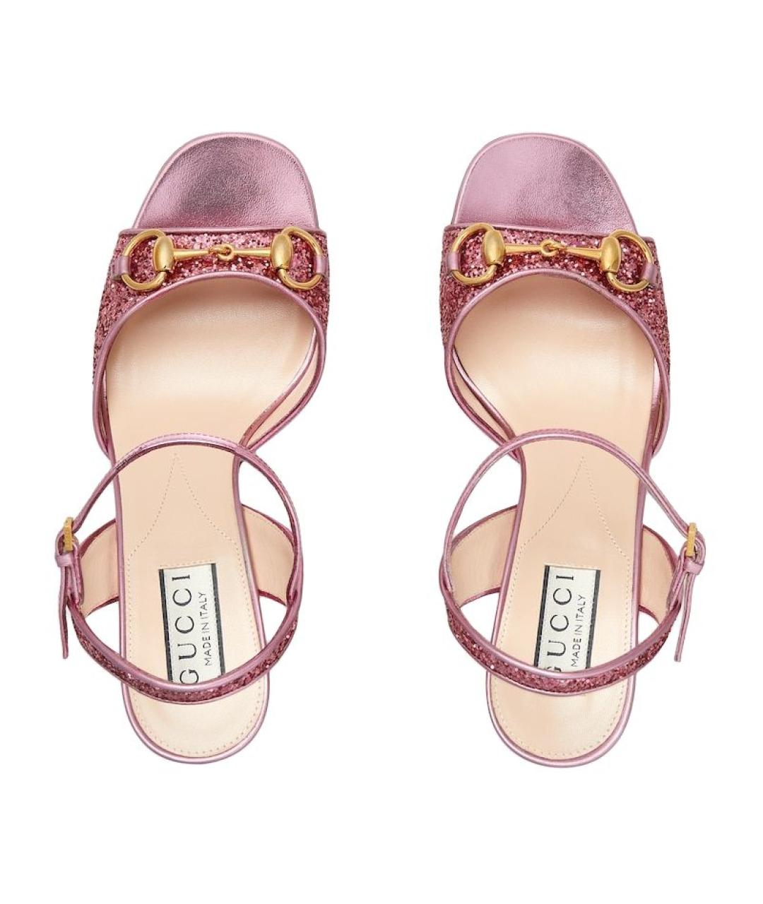 GUCCI Розовые босоножки, фото 4