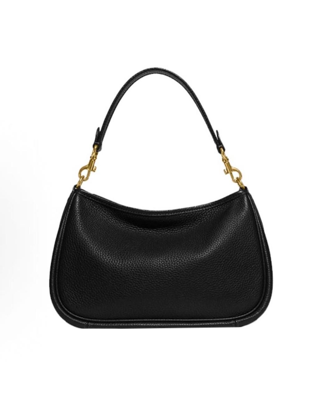 COACH Черная кожаная сумка через плечо, фото 3