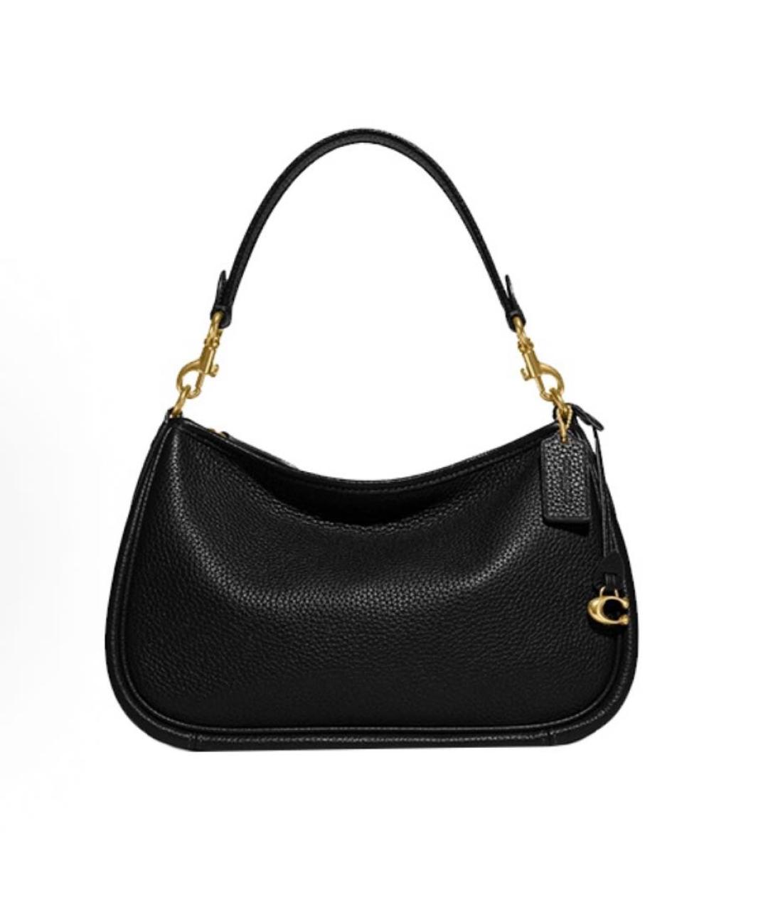 COACH Черная кожаная сумка через плечо, фото 9