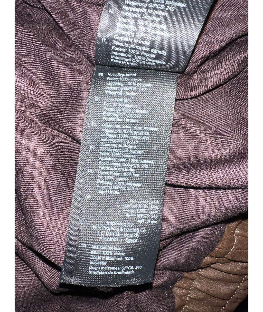 SANDRO Коричневый кожаный пуховик, фото 8