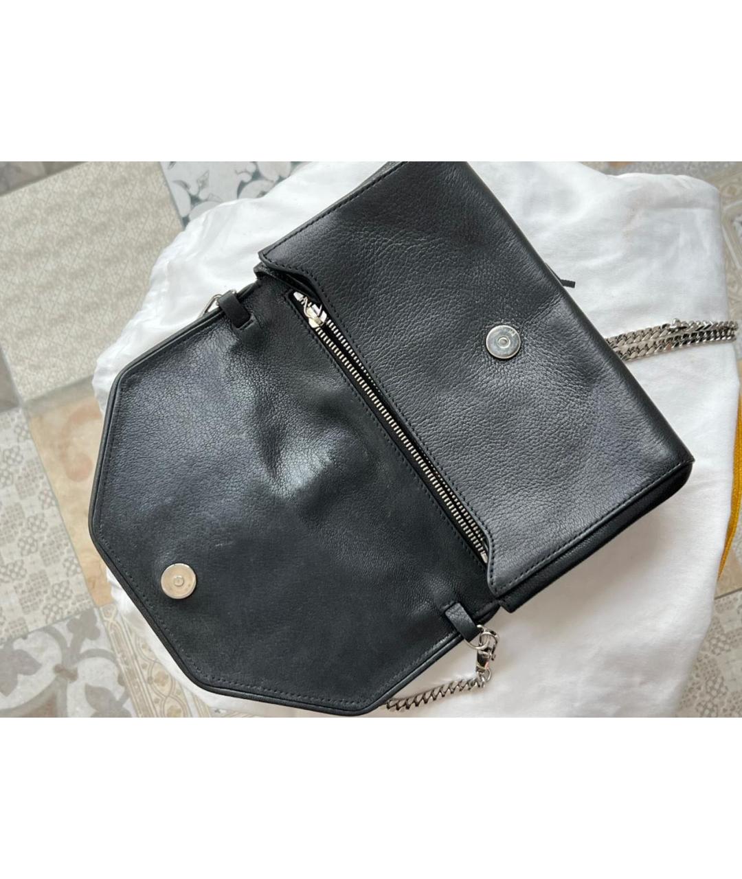 GIVENCHY Черная сумка через плечо из лакированной кожи, фото 4