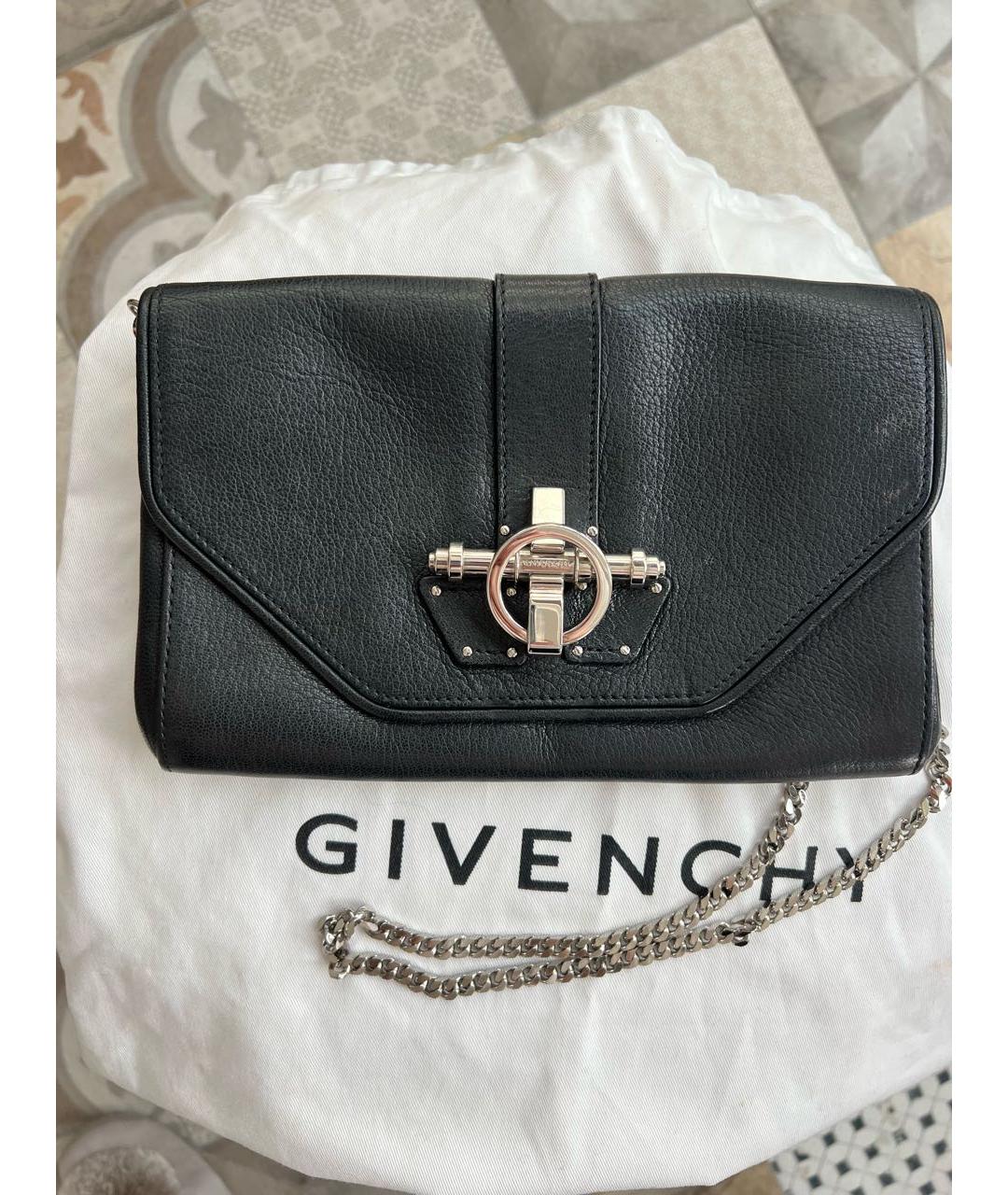 GIVENCHY Черная сумка через плечо из лакированной кожи, фото 9