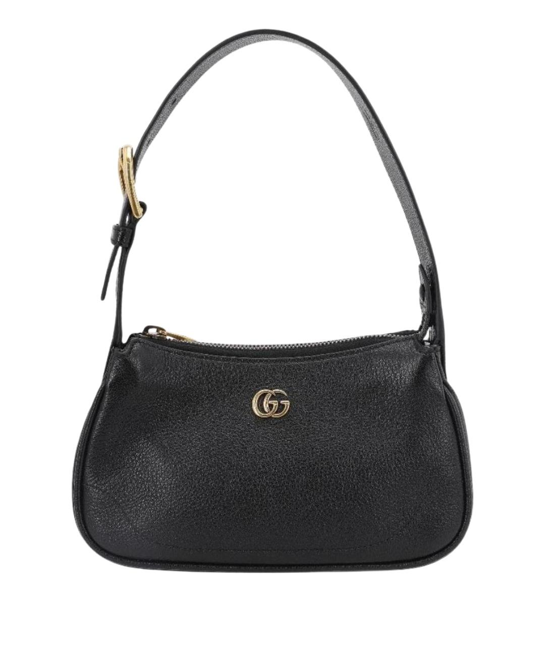 GUCCI Черная кожаная сумка через плечо, фото 1