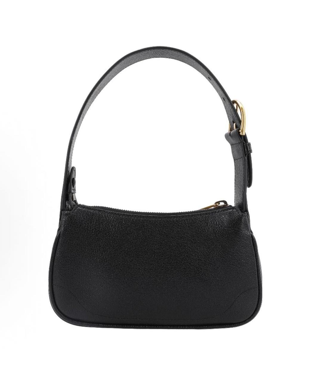 GUCCI Черная кожаная сумка через плечо, фото 3